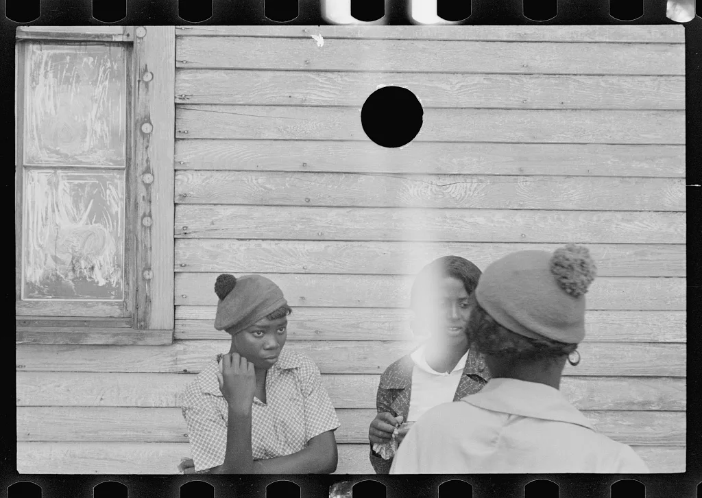 [Untitled photo, possibly related to: Scene in front of church,…, Arkansas, 1935