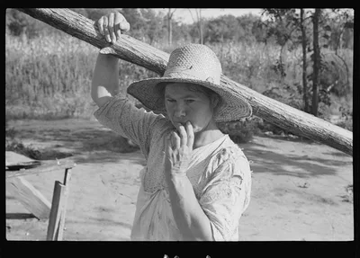 [Untitled photo, possibly related to: Squatter's camp, Route 70,…, Arkansas, 1935