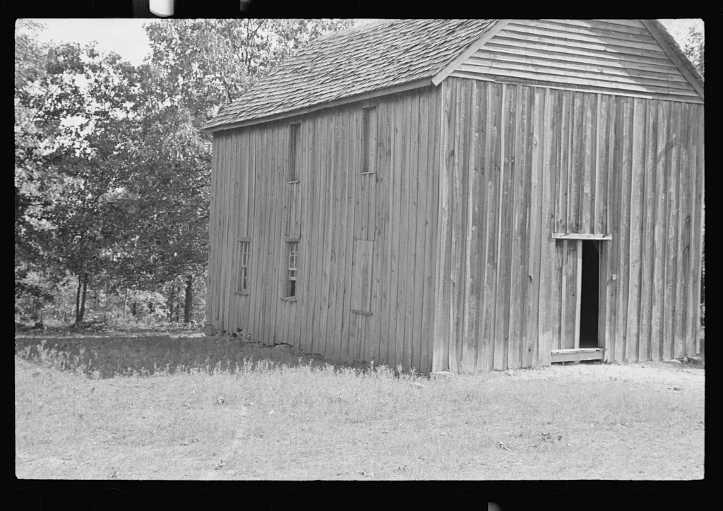 Ozark school building, Arkansas, 1935