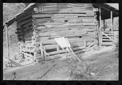 [Untitled photo, possibly related to: Outer wall detail, home of…, Arkansas, 1935