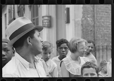 [Untitled photo, possibly related to: Street scene, New Orleans,…, Louisiana, 1935