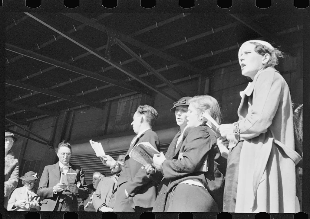 Religious meeting in Nashville, Tennessee, 1935