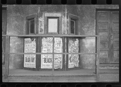 "Black Fury" poster, a movie about a strike, Scotts Run, West Virginia, 1935