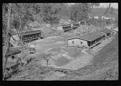 The Patch, a shanty town at Cassville, Scotts Run, West Virginia, 1935