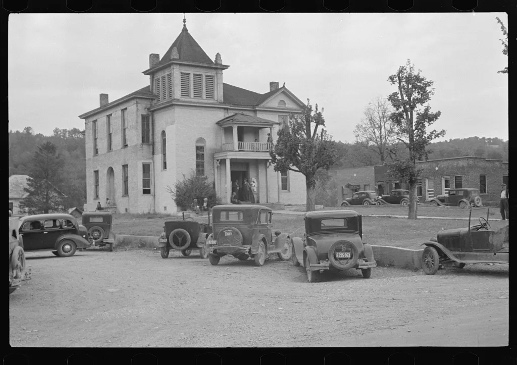 County courthouse in Maynardville, Tennessee, 1935