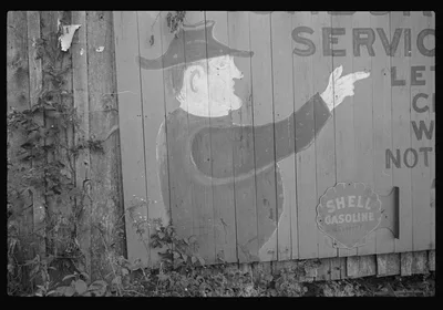 Photograph from Kentucky: Middlesboro, Kentucky. A billboard advertisement…