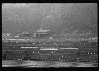 Railroad yard at Williamson, West Virginia, 1935