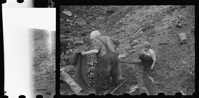 [Untitled photo, possibly related to: Salvaging coal from the slag…, Pennsylvania, 1937