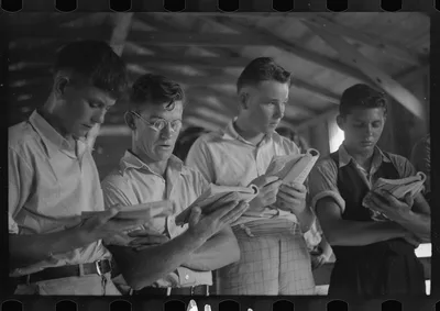 [Untitled photo, possibly related to: Sunday school, Penderlea…, North Carolina, 1937