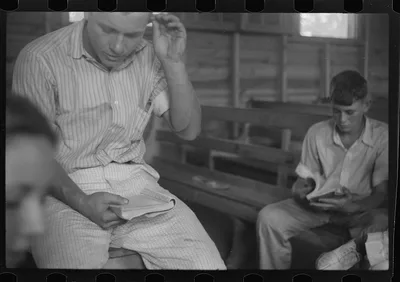 [Untitled photo, possibly related to: Sunday school, Penderlea…, North Carolina, 1937