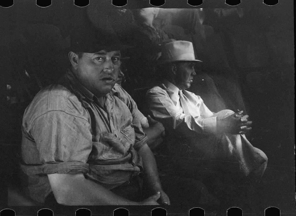 [Untitled photo, possibly related to: Men at auction room, Pickaway…, Ohio, 1938