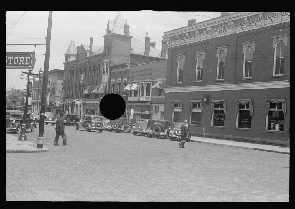 [Untitled photo, possibly related to: Main and Court Streets,…, Ohio, 1938