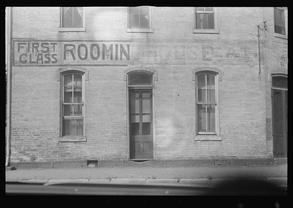 "Other side of the tracks," Lancaster, Ohio, 1938