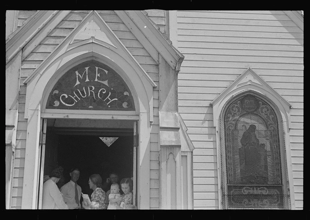 [Untitled photo, possibly related to: Methodist Church, Unionville…, Ohio, 1938