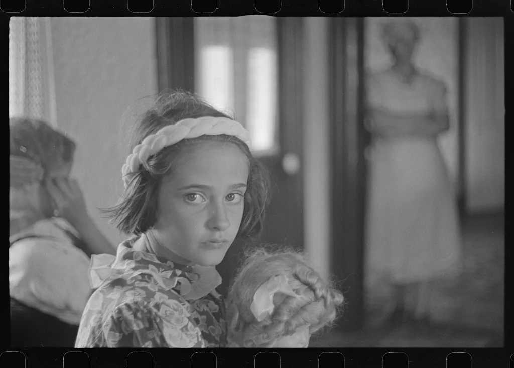 Daughter of Mr. Thaxton, farmer, near Mechanicsburg, Ohio, 1938