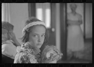 Daughter of Mr. Thaxton, farmer, near Mechanicsburg, Ohio, 1938