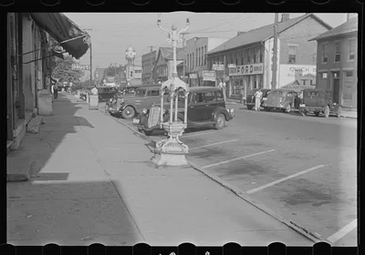 Plain City, Ohio. Main street, 1938