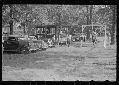 Accokeek, Maryland. A modern version of an old medieval jousting…, 1937