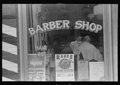 [Untitled photo, possibly related to: Saturday afternoon in London,…, Ohio, 1938