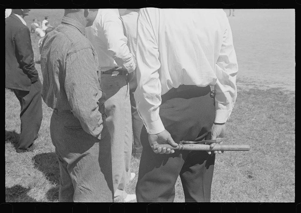 People at county fair, central Ohio, 1938