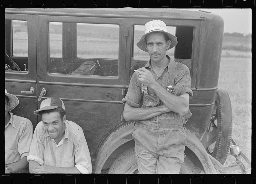 Harvest hand and helper on the Virgil Thaxton farm near…, Ohio, 1938