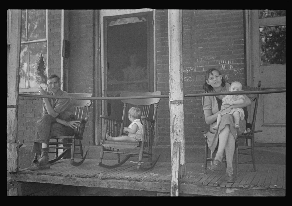[Untitled photo, possibly related to: Family on relief, Lancaster,…, Ohio, 1938