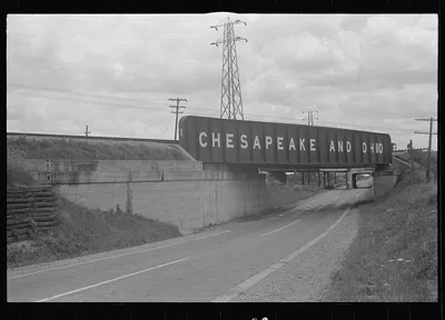 [Untitled photo, possibly related to: Underpass on Route 40, central…, Ohio, 1938