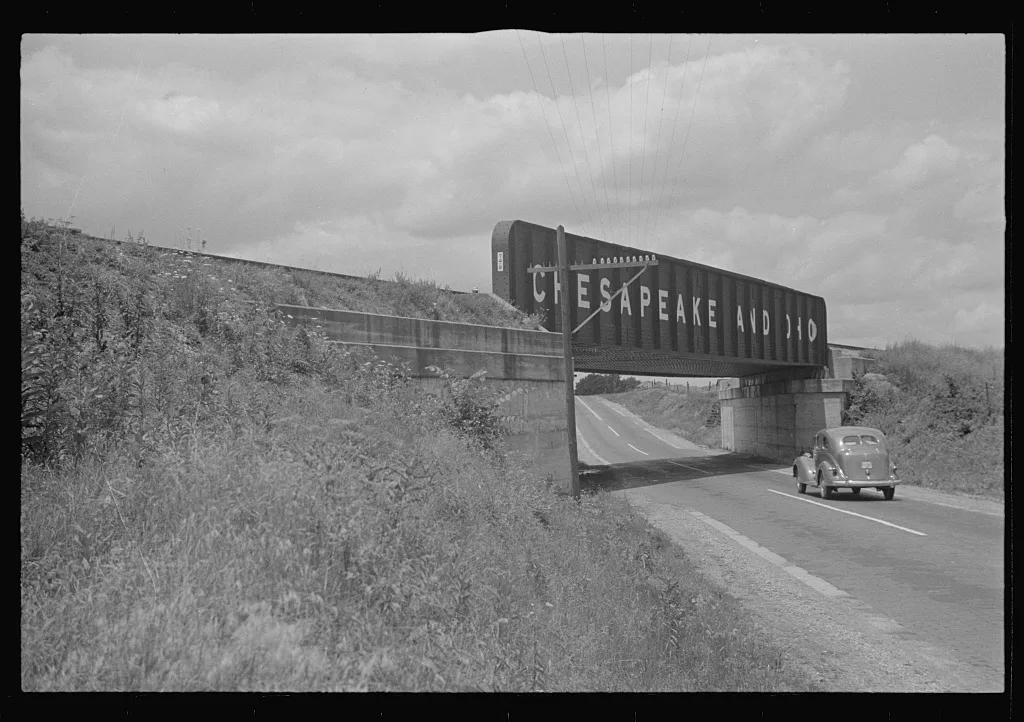 Underpass on Route 40, central Ohio (see general caption), 1938