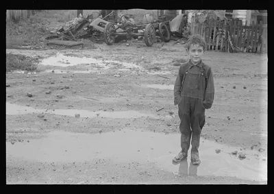 Dweller in Circleville's "Hooverville," central Ohio (see general…, 1938