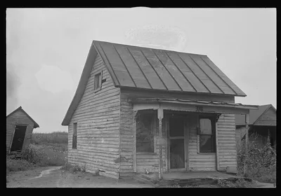 Dwellers in Circleville's "Hooverville," central Ohio (see general…, 1938