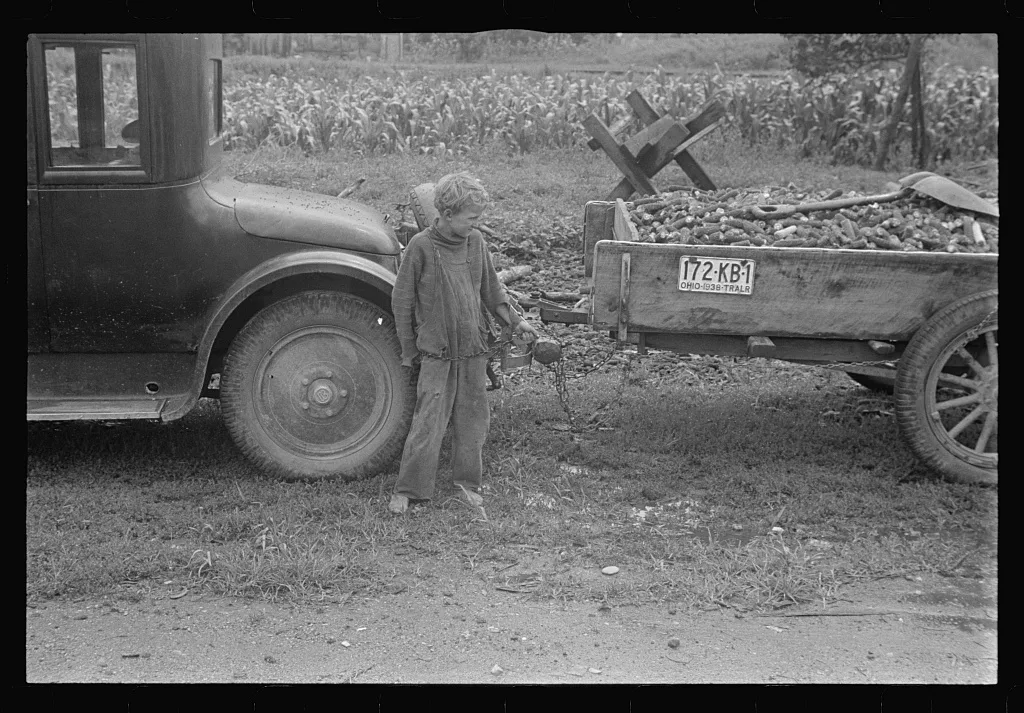 Son of ex-farmer now on W.P.A. (Work Projects Administration),…, Ohio, 1938