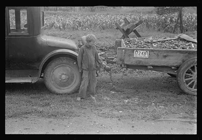 Son of ex-farmer now on W.P.A. (Work Projects Administration),…, Ohio, 1938