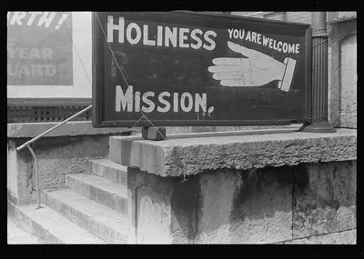 Religious sign in Columbus, Ohio, 1938