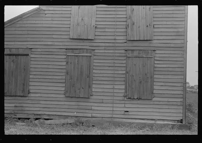 Detail of abandoned house, central Ohio, 1938