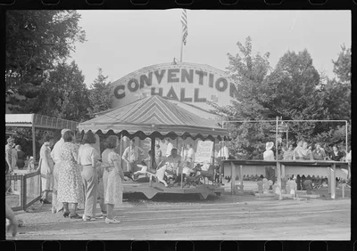 Scene at Buckeye Lake Amusement Park, near Columbus, Ohio (see…, 1938