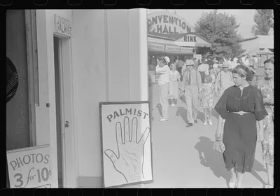 Scene at Buckeye Lake Amusement Park, near Columbus, Ohio (see…, 1938