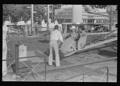 Scene at Buckeye Lake Amusement Park, near Columbus, Ohio (see…, 1938