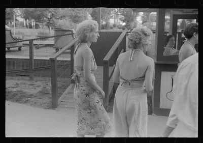 Scene at Buckeye Lake Amusement Park, near Columbus, Ohio (see…, 1938