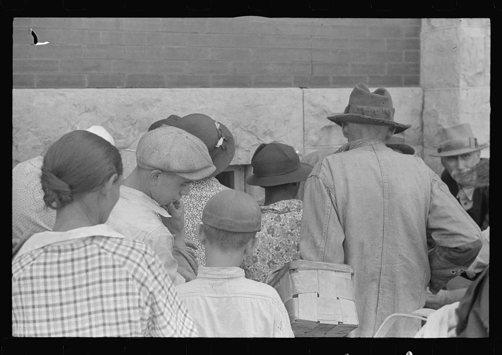 [Untitled photo, possibly related to: Waiting for relief commodities,…, Ohio, 1938