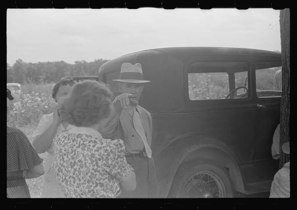 [Untitled photo, possibly related to: Farmer's wife watching…, Ohio, 1938
