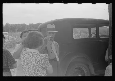 [Untitled photo, possibly related to: Farmer's wife watching…, Ohio, 1938