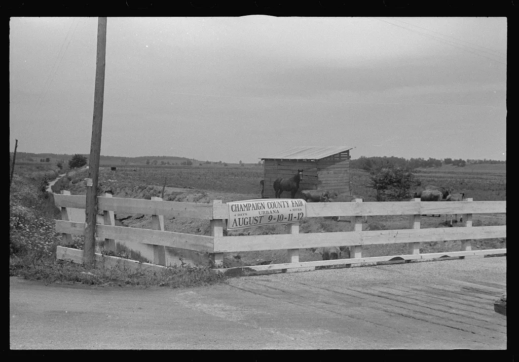 Bridge over drainage canal, central Ohio (see general caption), 1938