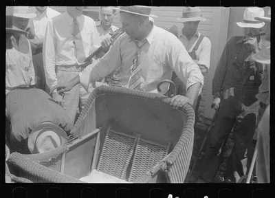 [Untitled photo, possibly related to: Public auction in central Ohio], 1938