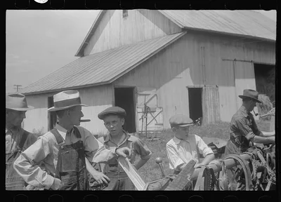 Public auction in central Ohio, 1938