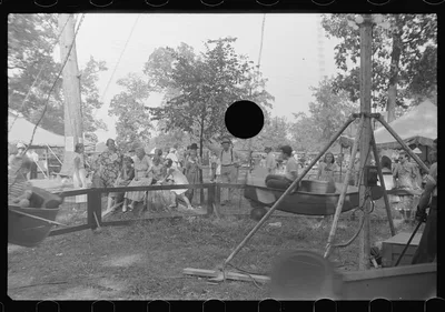 [Untitled photo, possibly related to: Farmpeople at county fair in…, Ohio, 1938