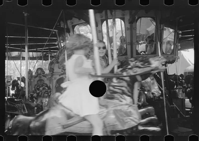 [Untitled photo, possibly related to: Spectators at county fair,…, Ohio, 1938