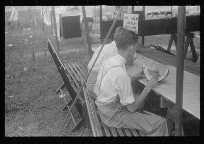 [Untitled photo, possibly related to: Refreshments at county fair,…, Ohio, 1938