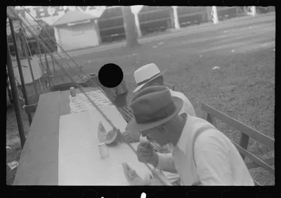 [Untitled photo, possibly related to: Refreshments at county fair,…, Ohio, 1938